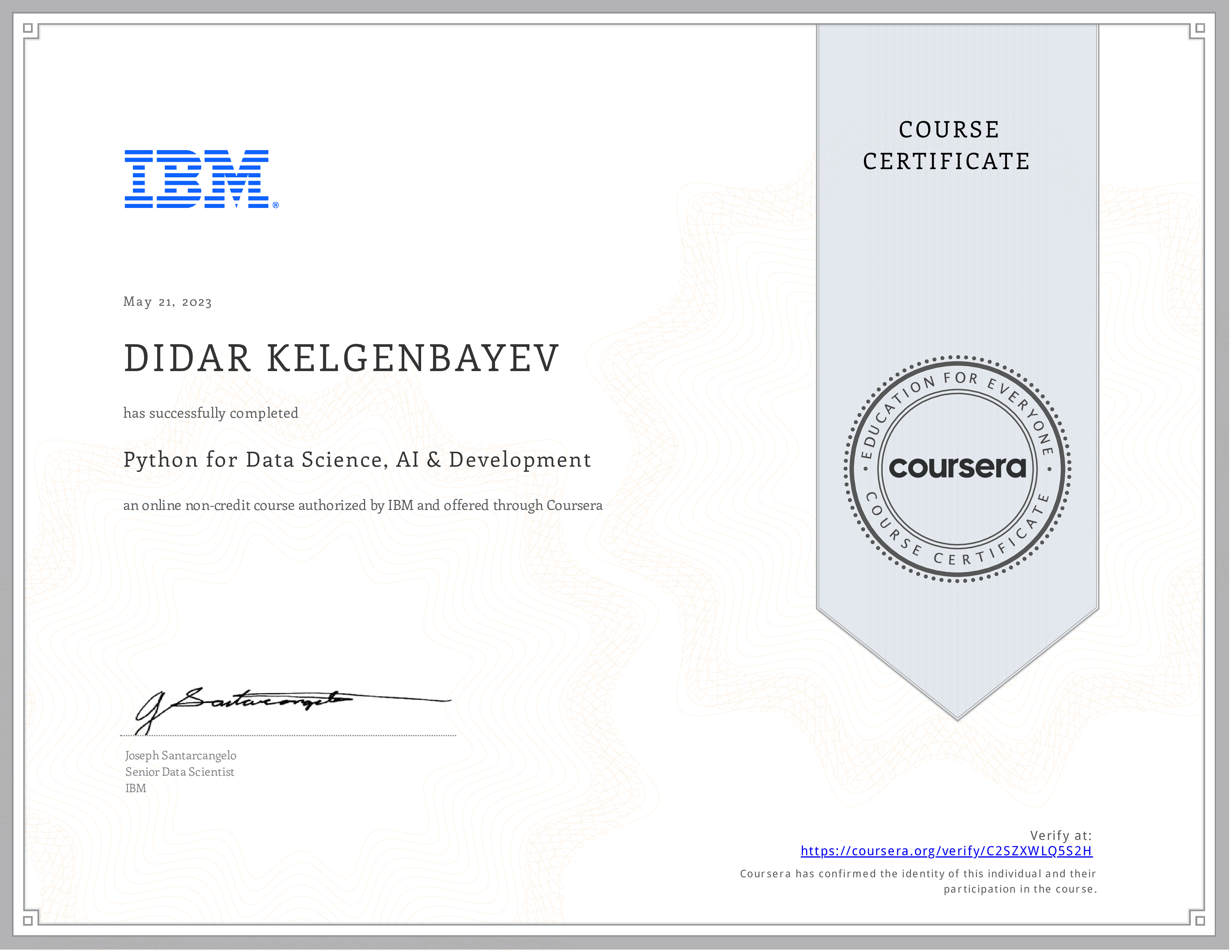 Certification 7