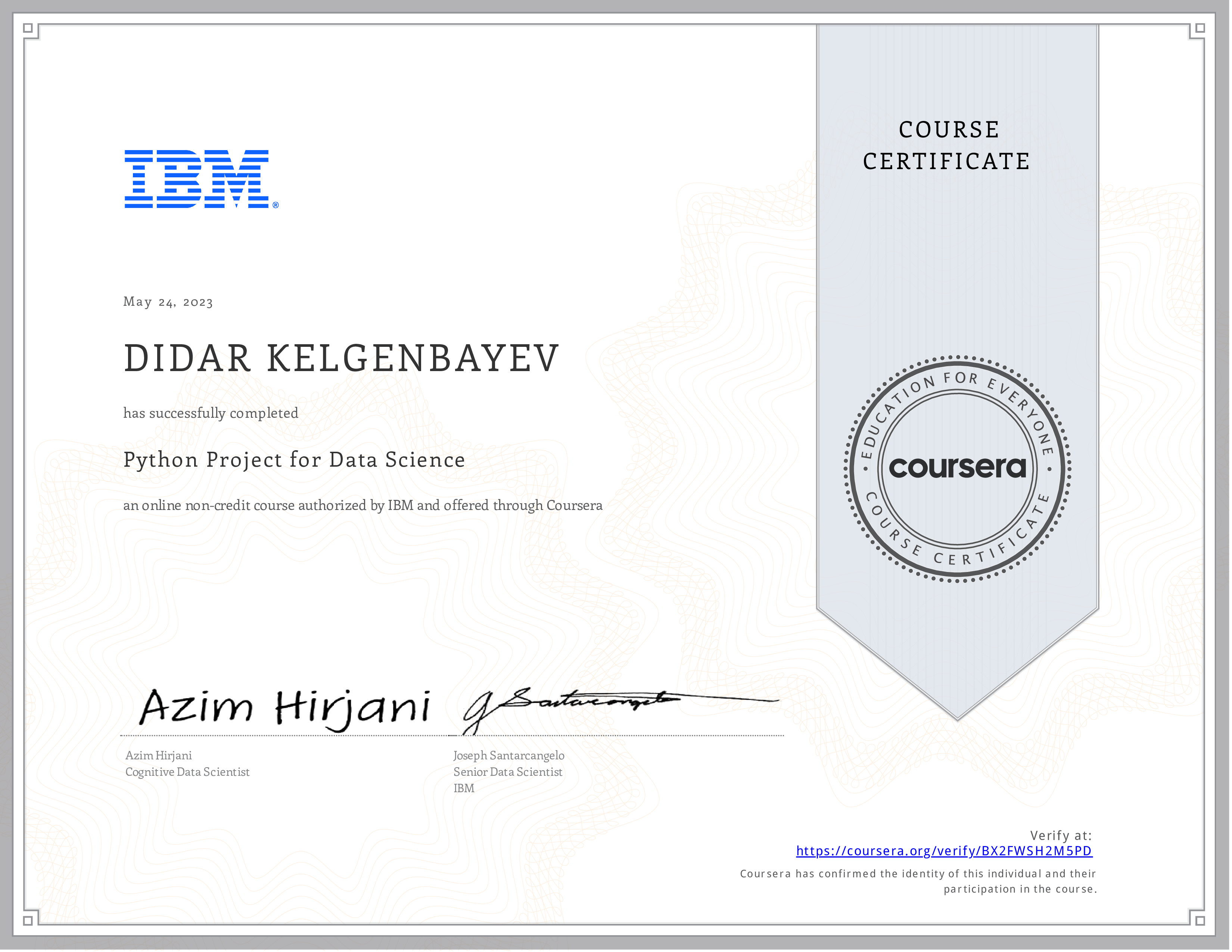 Certification 8